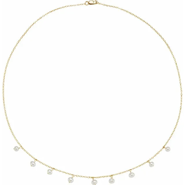 Dangle Pearl Necklace