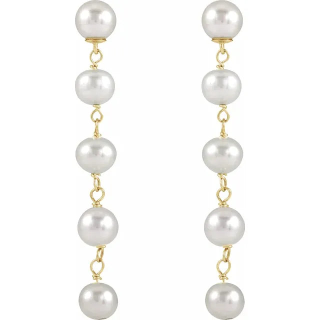 Pearl Chain Earrings