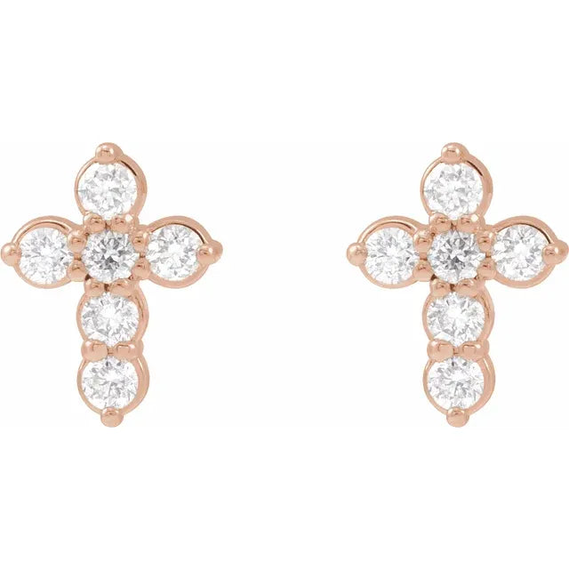 Juliet Diamond Cross Earrings