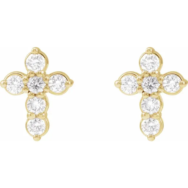 Juliet Diamond Cross Earrings