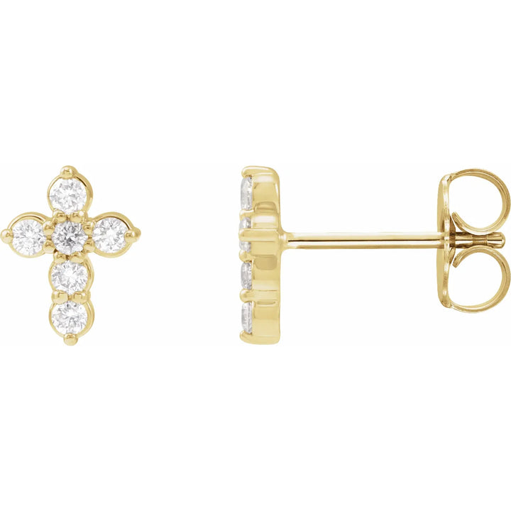 Juliet Diamond Cross Earrings