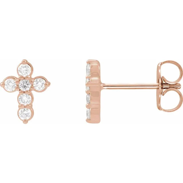 Juliet Diamond Cross Earrings