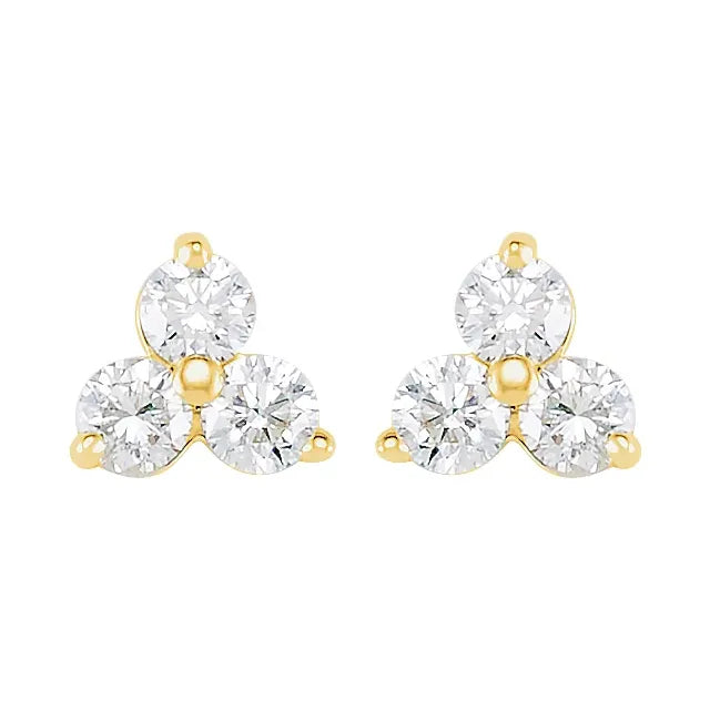 Diamond Trio Earrings