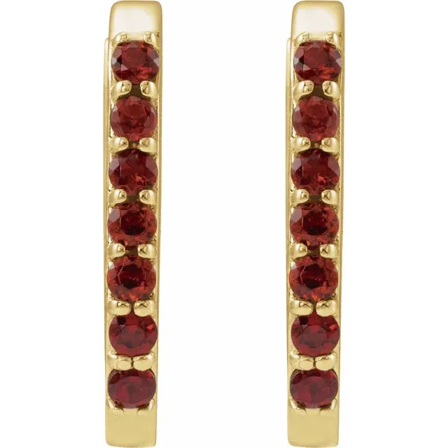 Garnet Oval Hoops