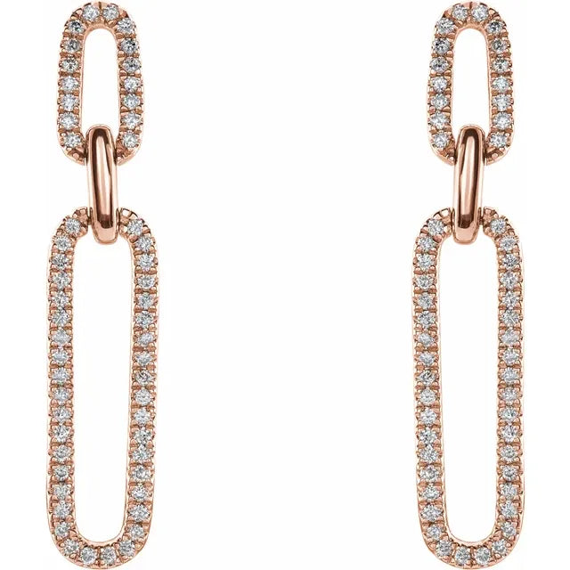 Diamond Link Earrings