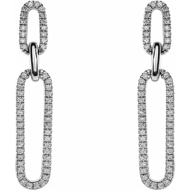 Diamond Link Earrings