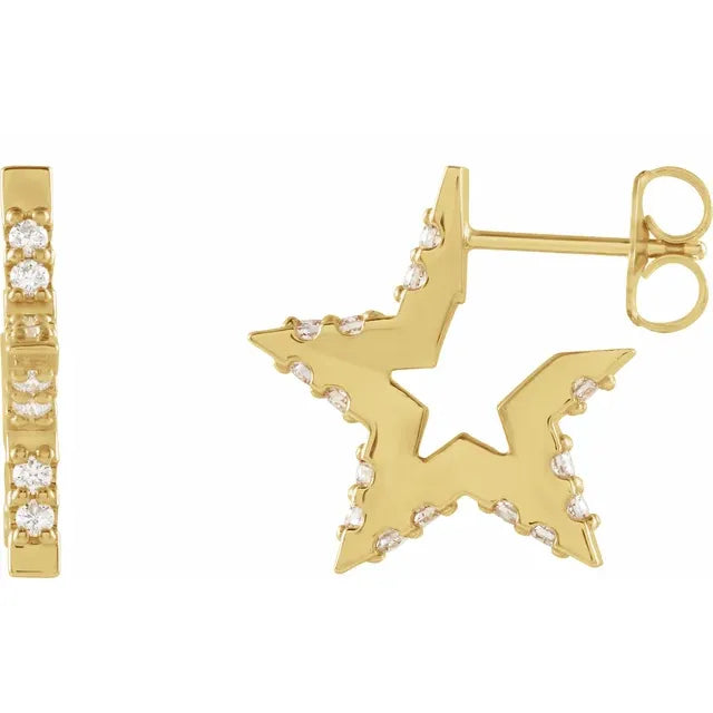 Texas Star Gold or Diamond Hoops