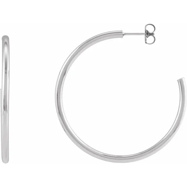 Tube Hoop Earrings