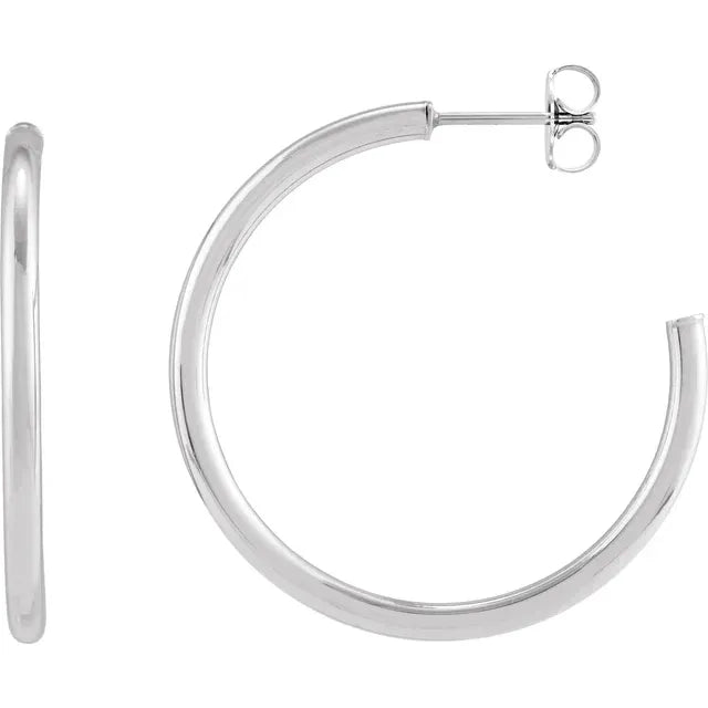 Tube Hoop Earrings