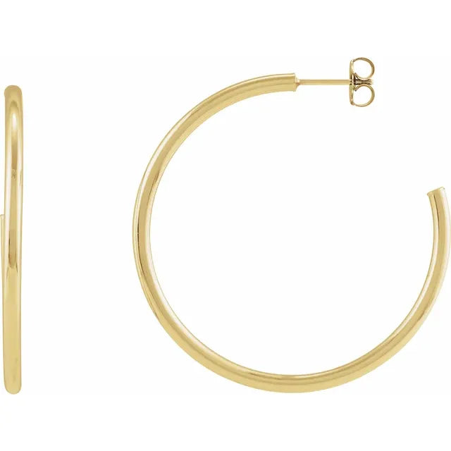 Tube Hoop Earrings