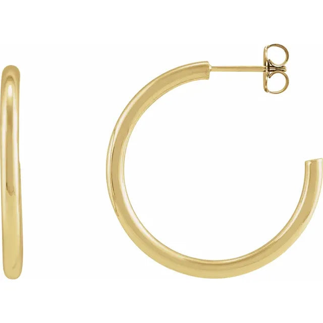 Tube Hoop Earrings