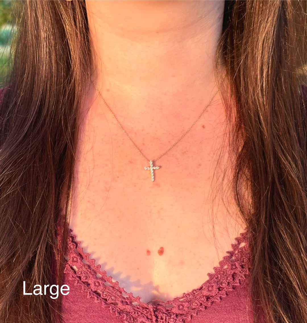 Elizabeth Diamond Cross Necklace