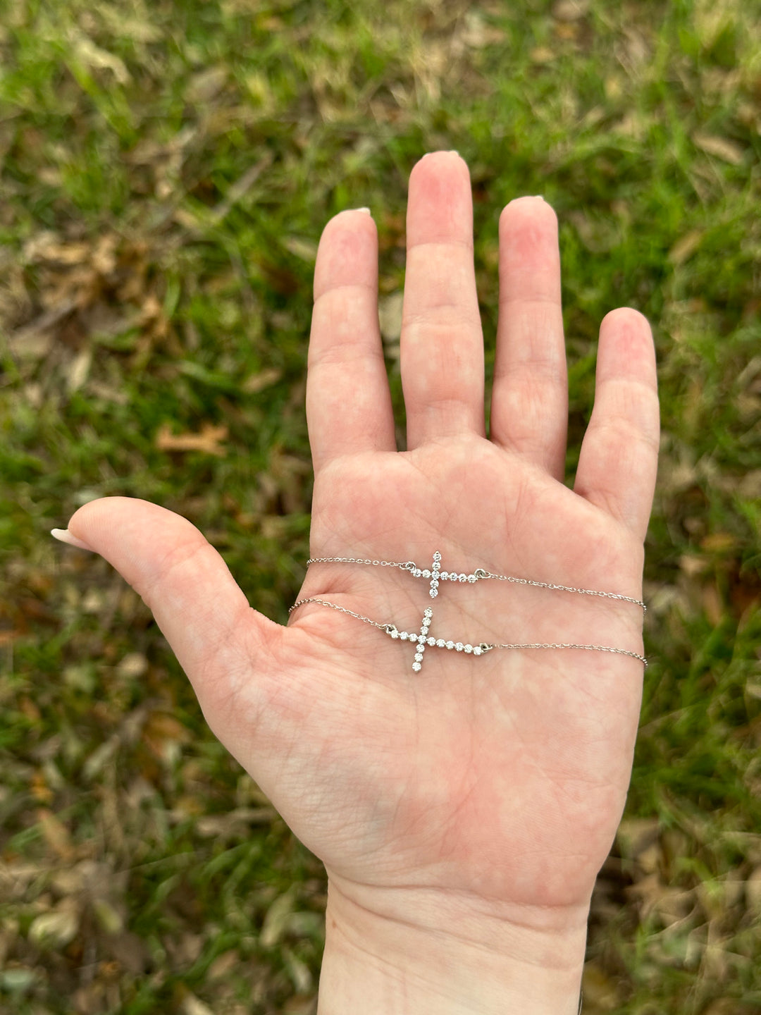 Jeanette Diamond Cross Necklace