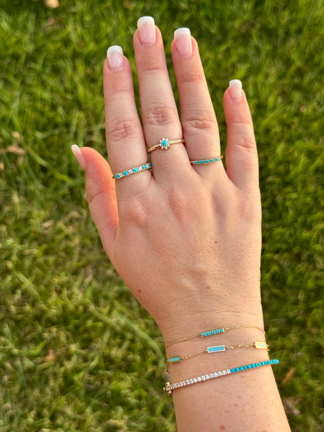 Bessie Turquoise Bar Bracelet