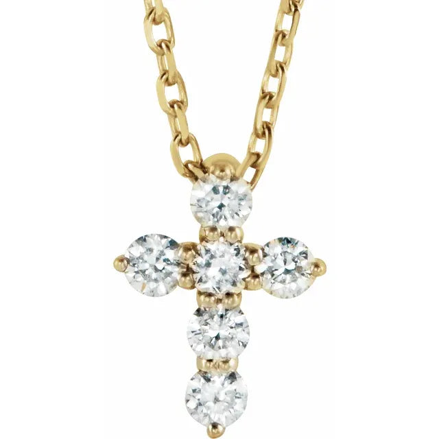 Elizabeth Diamond Cross Necklace