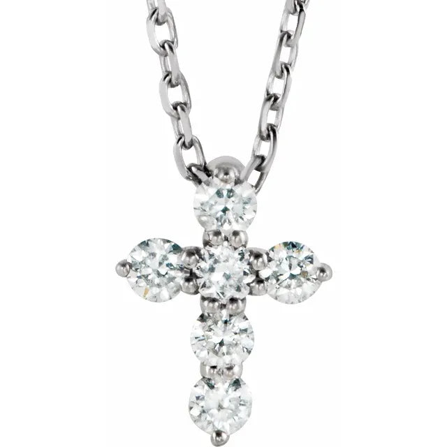 Elizabeth Diamond Cross Necklace