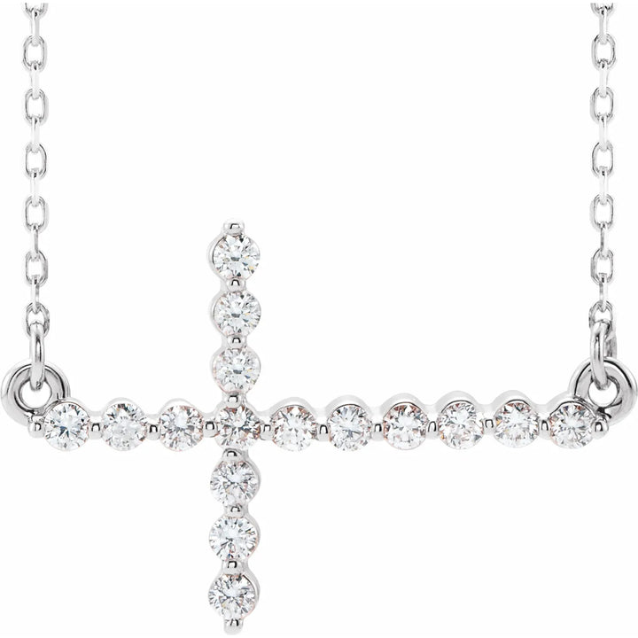 Jeanette Diamond Cross Necklace