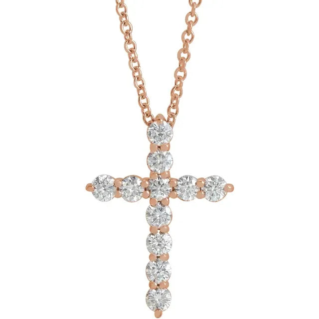 Elizabeth Diamond Cross Necklace