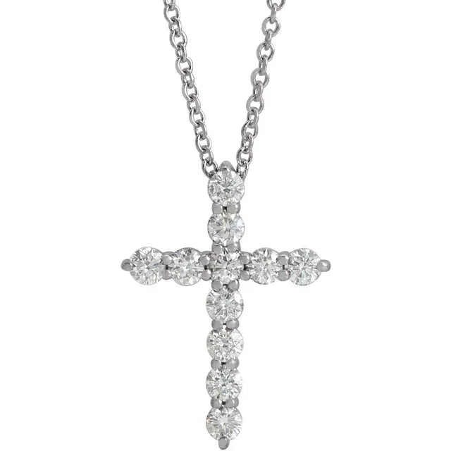 Elizabeth Diamond Cross Necklace