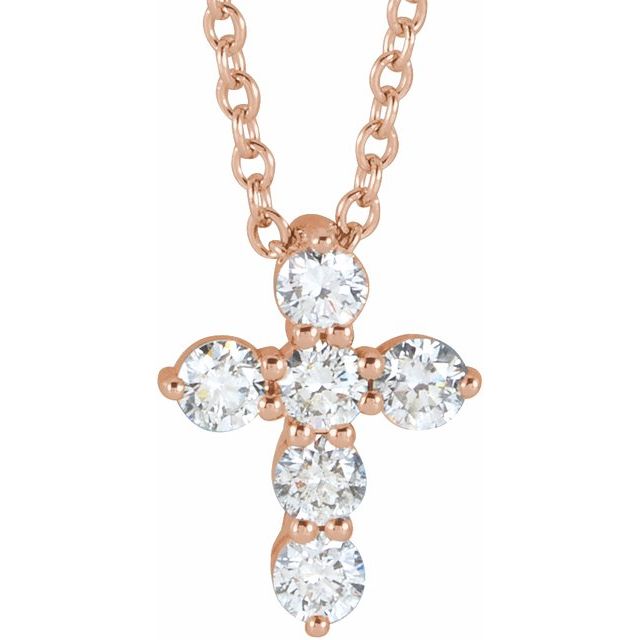 Elizabeth Diamond Cross Necklace