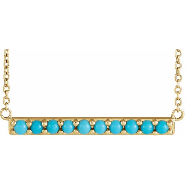 Bessie Turquoise Bar Necklace