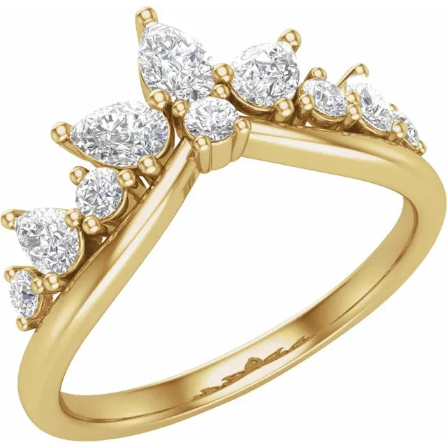Lab Grown Diamond Tiara Ring Guard