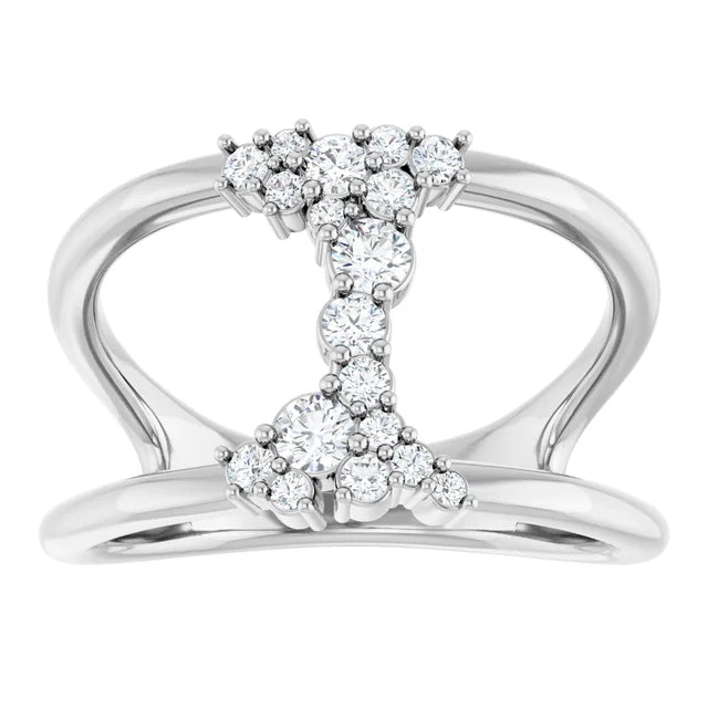 Scattered Diamond Statement Ring