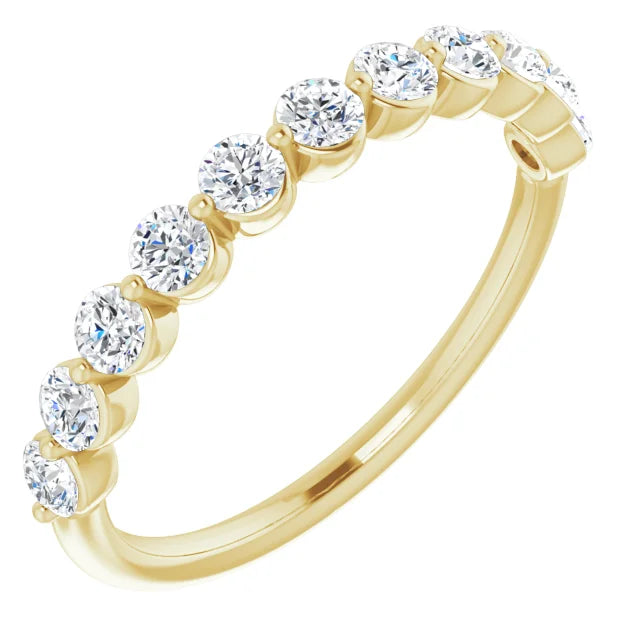 Shared Prong Diamond Ring