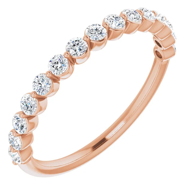 Shared Prong Diamond Ring