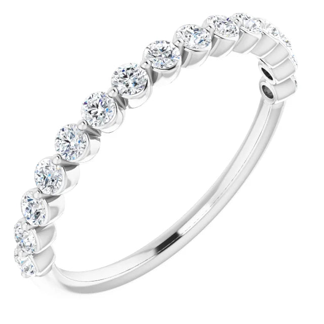 Shared Prong Diamond Ring