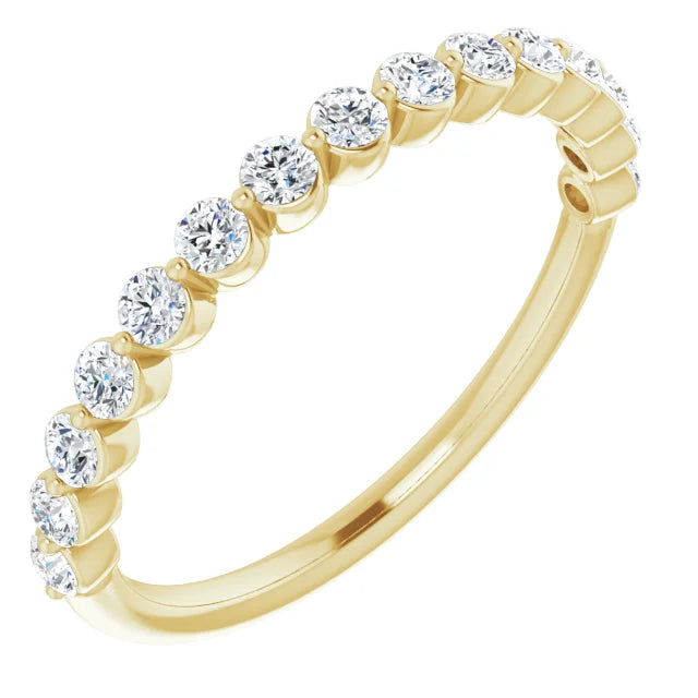 Shared Prong Diamond Ring