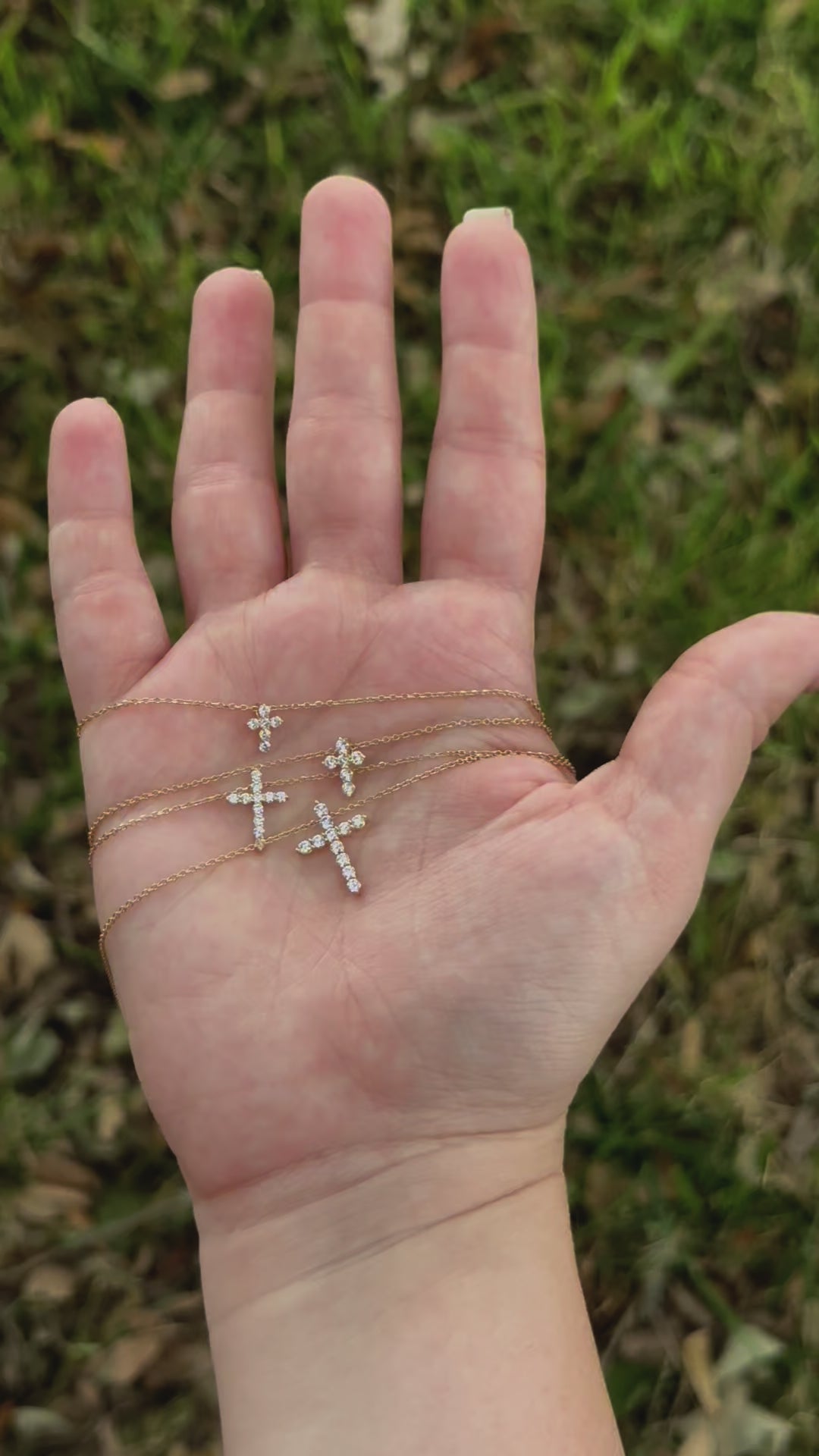 Elizabeth Diamond Cross Necklace