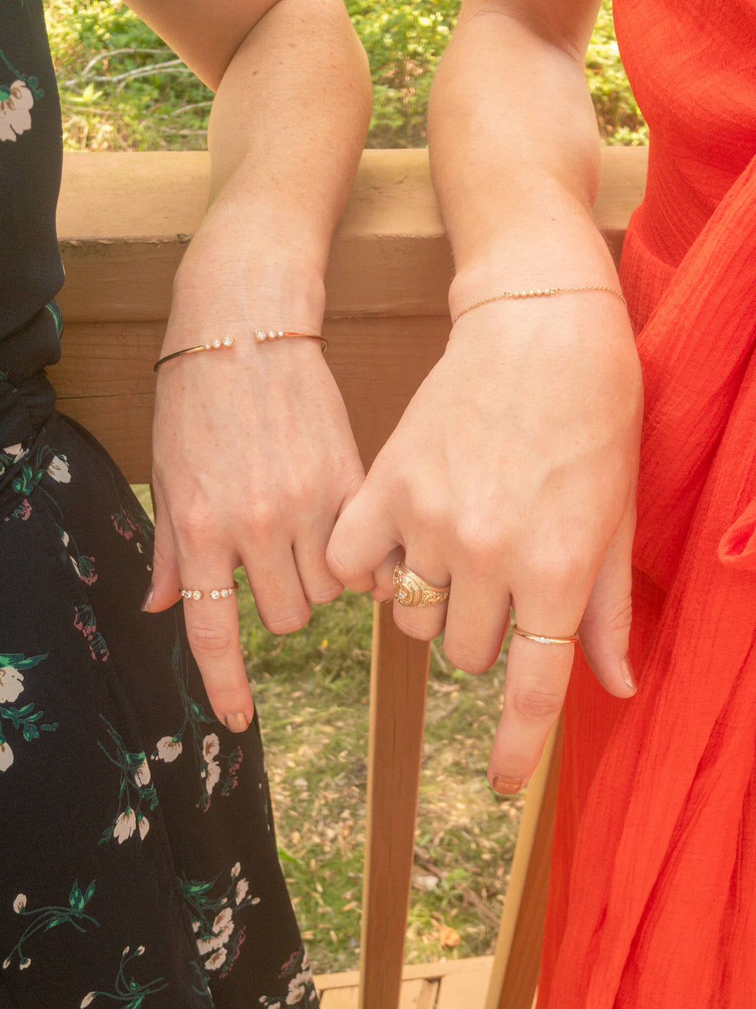 Three Stone Dainty Ring